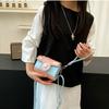 Kleine Tas Grappige Vierkante Tas Mini Contrasterende Kleur Crossbody Tas Draagbare Camera Schoudertas Dames