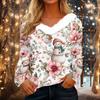 Long Sleeve Shirts For Women Cute Tops Christmas Prints Tees Blouses Casual Plus Size Basic Tops Pullover
