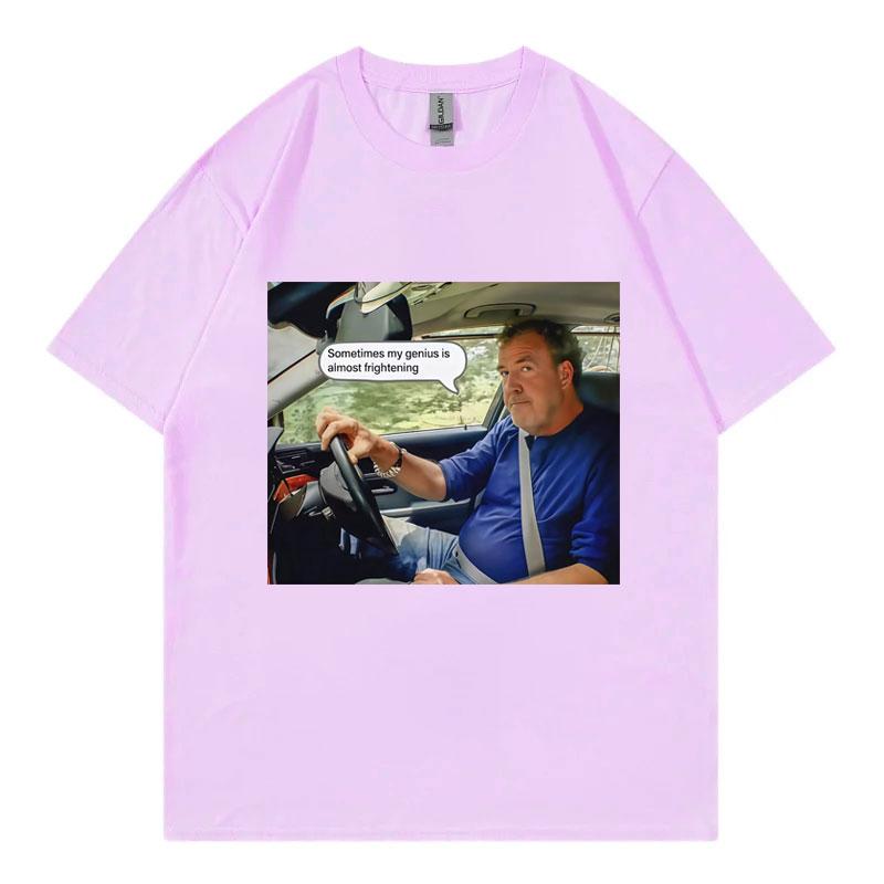 Jeremy Clarkson Manchmal ist mein Genie fast beängstigend Lustiges T-Shirt Unisex Lässige Mode Kurzarm Baumwoll-T-Shirts Streetwear