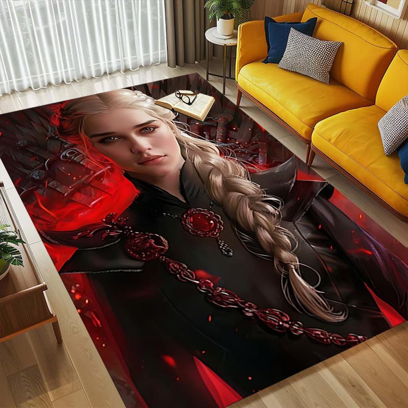 Dark Queen Living Room Non-Slip Area Rug Soft Carpet for Bedroom Game Playroom Sofa Office Home Decor Doormat Christmas Gift C9211434