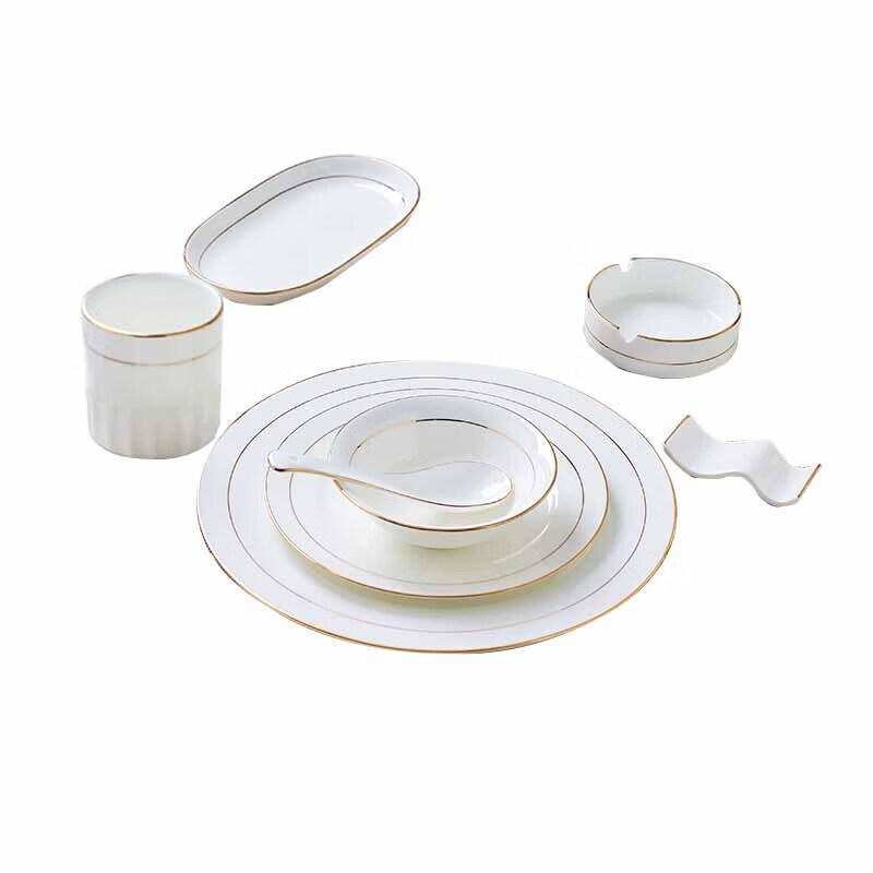 Huihuang Jingdezhen Bone China European 8-Piece Dinnerware Set