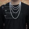 Personalized Zircon Tennis Chain Necklace Men's Hip-hop Versatile High-end Jewelry Necklace