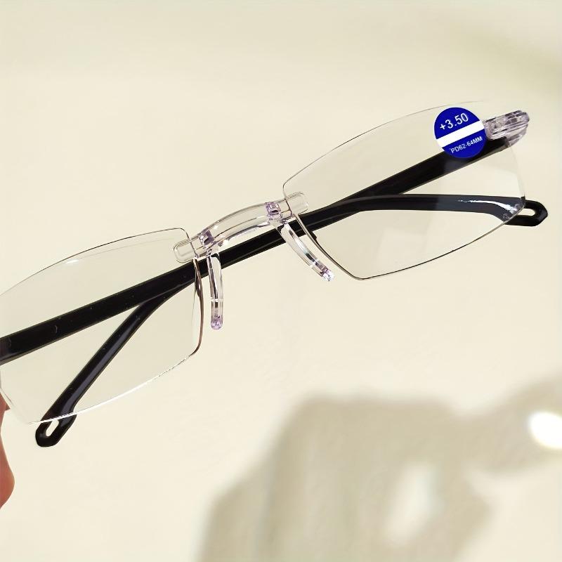 3pcs Stylish Rimless Reading Glasses Frameless Fashionable Presbyopic Readers for Men Women