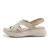 2025 Summer New Md Outsole Casual Lightweight Rubber Thick-Soled Sandals Comfortable Lightweight Velcro Sports Wedge Cloth