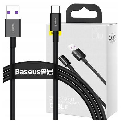 Kabel USB naar USB-C Baseus Superior Series, 66W, 1M (Zwart)