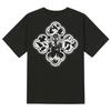 Khan 6312 Ktb0128 Black Death Short Sleeve T-Shirt - Black