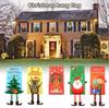 Christmas Decorations Fabric Hanging Legs Hanging Flags Window Pendant Christmas Party Decoration