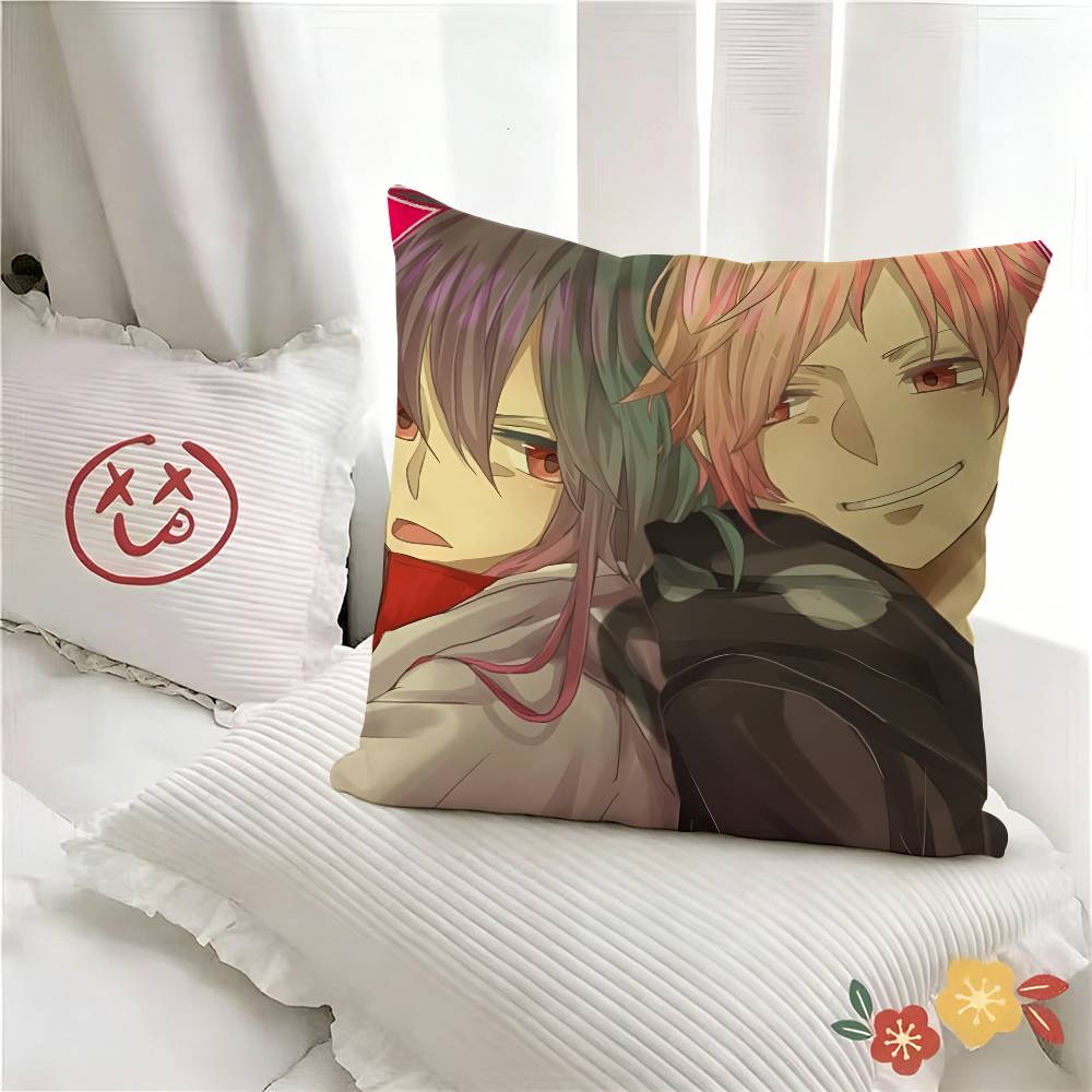 Pc Anime KKageRoUU PPrOjeCtT Pillow Case Fashion Square Pillowcase Bedroom Sofa Room Ins Decoration Leisure