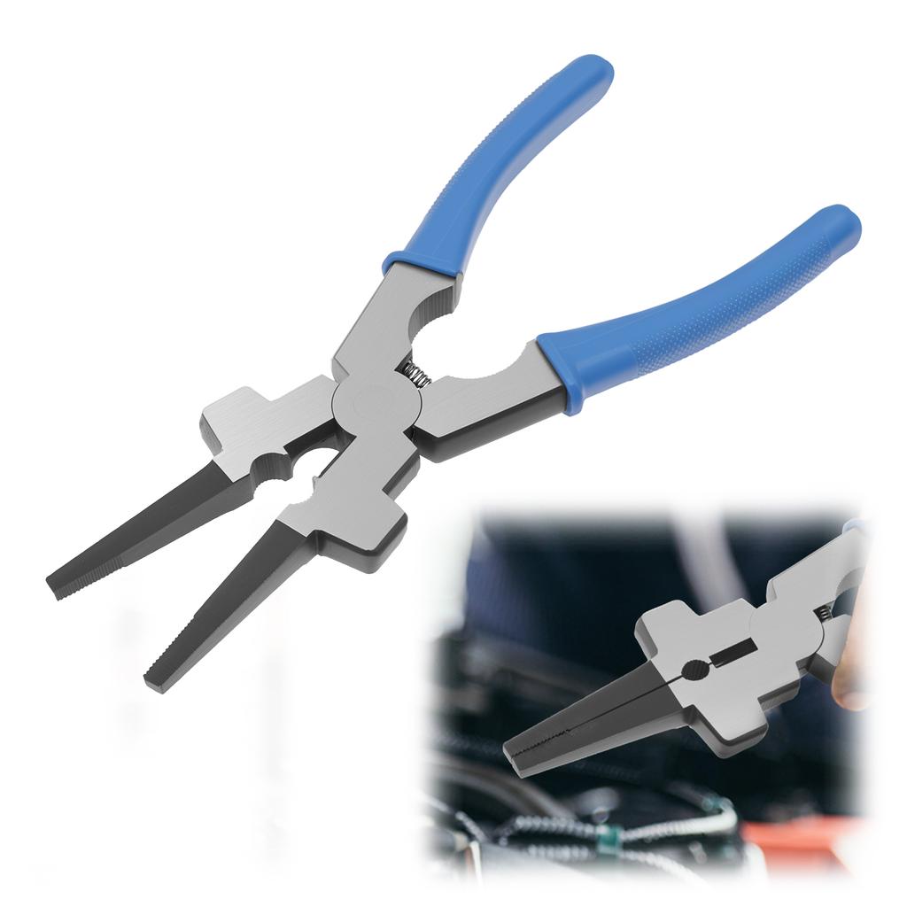 8Inch Welding Pliers Multifunctional High Carbon Steel Flat Mouth Pincers Refined MIG Welding Auxiliary Tool Removing Wire Cut