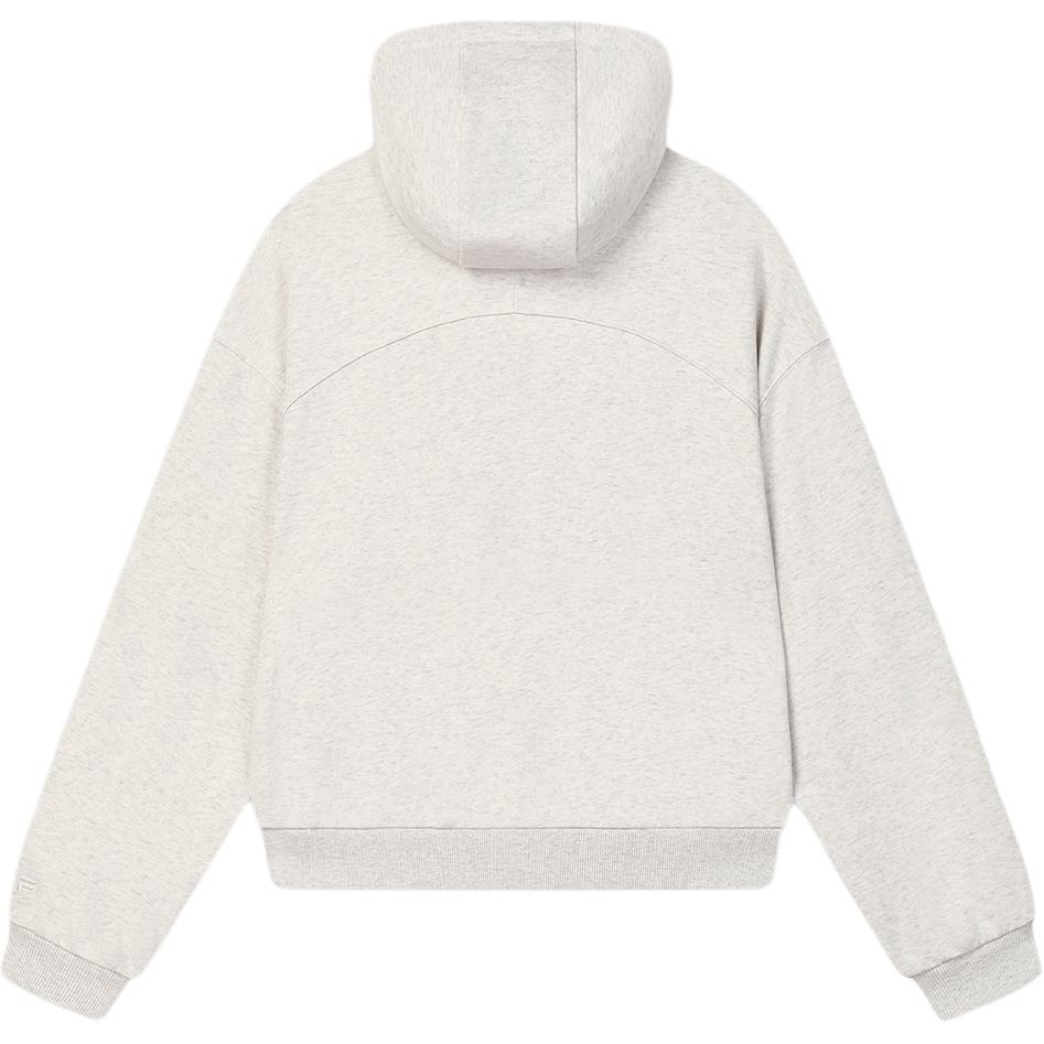 Fila Original Logo Fashion Casual Hoodie Women Hoodies Cloud-Mushroom-White F71W449202F-WT