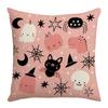 New Halloween Cute Ghost Pillowcase Bat Pillowcase Sofa Bedroom Pillowcase Bedside Backrest
