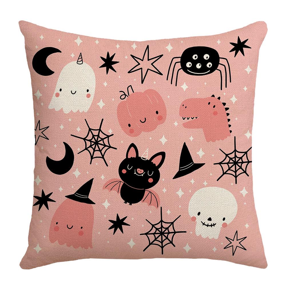 New Halloween Cute Ghost Pillowcase Bat Pillowcase Sofa Bedroom Pillowcase Bedside Backrest