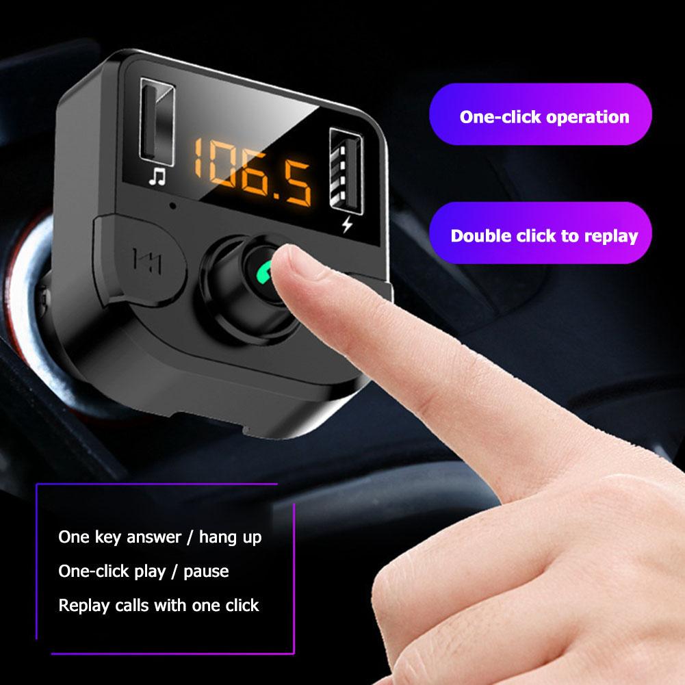 FM Transmitter MP3 Music Player Car Kit BT36B LED Digital Display Wireless Multi-functional Quick Charging Adapter