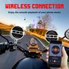 1Pair 3 Inch Motorcycle Stereo Bluetooth Speaker Motorbike Audio MP3 FM Radio with Led Atmosphere
