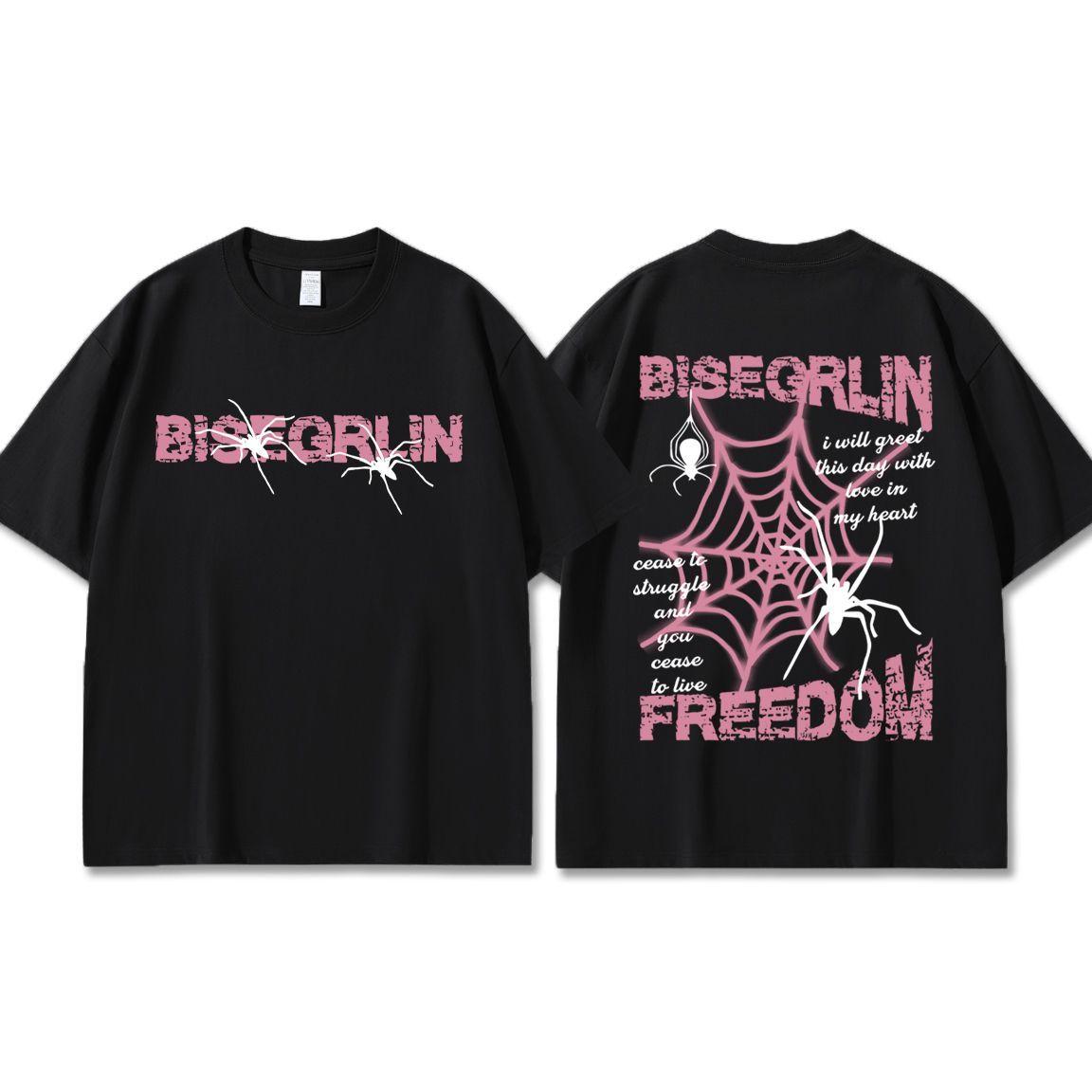 

Повседневные женские мягкие хлопковые футболки с принтом «Крик, пауки, паутина», топы с коротким рукавом и принтом на спине, модная женская одежда S