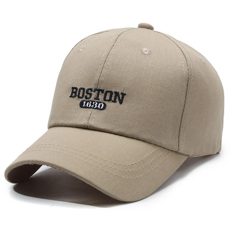 1680 Boston Embroidery Baseball Hat Uv Protection Windproof Breathable Gift Cap