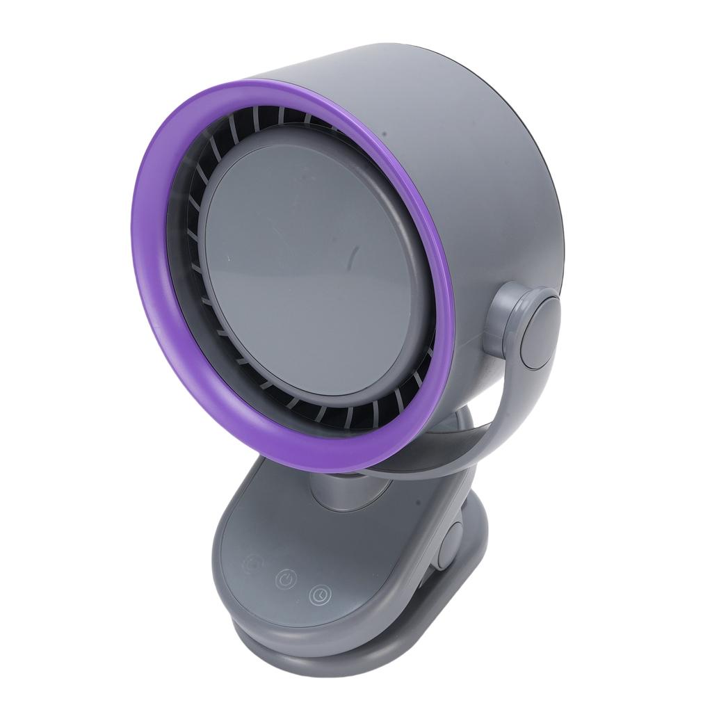 Tilt Desk Fan 100 Speeds USB   Desktop Wall Mounted Clip On 4000mah Battery Bladeless Quiet Cooling Fan