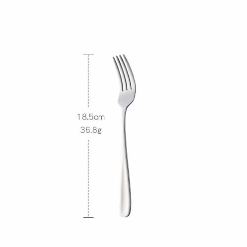 Buyer Star Dinner and Pasta Forks, Set of 6, 18.5cm, High-Quality Stainless Steel, Mirror Finish, Dishwasher Safe, Silver