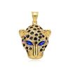 Vintage Stainless Steel Leopard Head Pendant Necklace Gothic Hip Hop Classic Animal Necklaces for Men Fashion Party Jewelry Gift