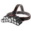 USB Rechargeable Headlight 11 LED Headlamp Strong Light Head Lamp Waterproof Built-in Battery Fishing Flashlight Outdoor Lantern