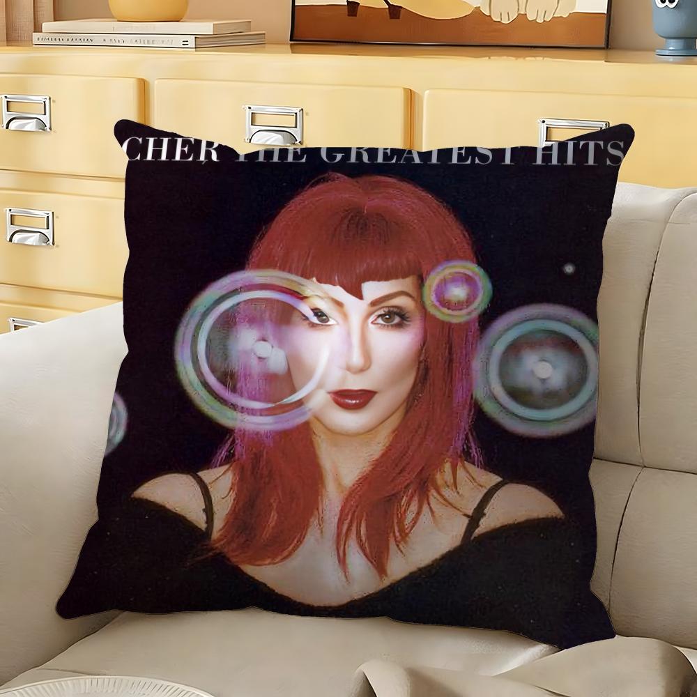 Cute CCherS Cushion Cover Soft Durable Reversible Pillow Cover Home Car MultiScene Daily Comfort Pillowcase