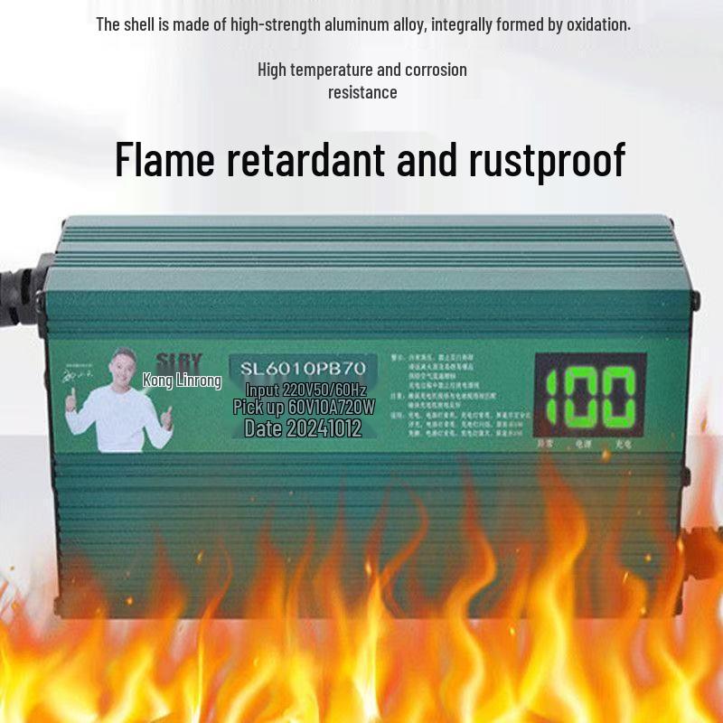 Hochleistungs-Elektroladegerät für 48V/60V/72V Blei-Säure-Vierräder und Dreiräder