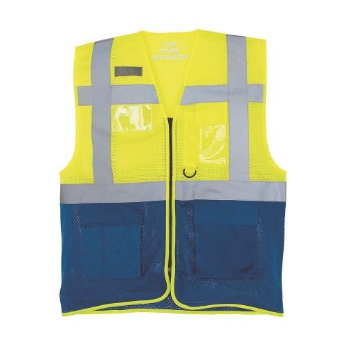 Yoko Unisex Adult Executive Hi-Vis Mesh Waistcoat