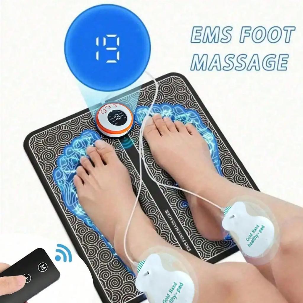 Elektrická EMS masážna podložka na nohy Prenosná Skladacia Masážna Podložka Stimulácia Svalov Zlepšuje Relax Nohy