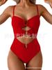 Women's One-piece Swimsuit, Button-down Bikini Sexy Swimsuit, Hollow Swimsuit.