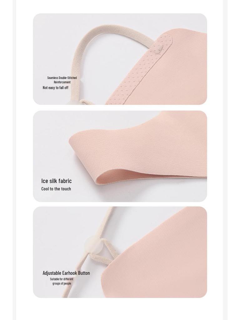 Seamless Butterfly Mask: Women's 24x Sun Protection with Breathable Ice Silk & UV Shield for Eye Corners & Nose