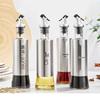Jing Qing Fu Stainless Steel Glass Oil & Vinegar Dispenser Set