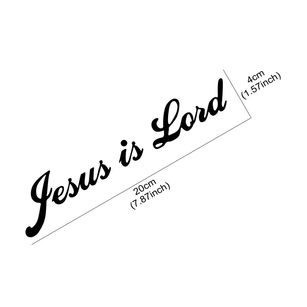 Jesus is Lord Sticker Car Body Window Christian Christ Religious Vinyl Decal Letter Graphics Motorcycle Truck Laptop Accessories