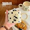 Cute Ceramic Bear Mug with Lid