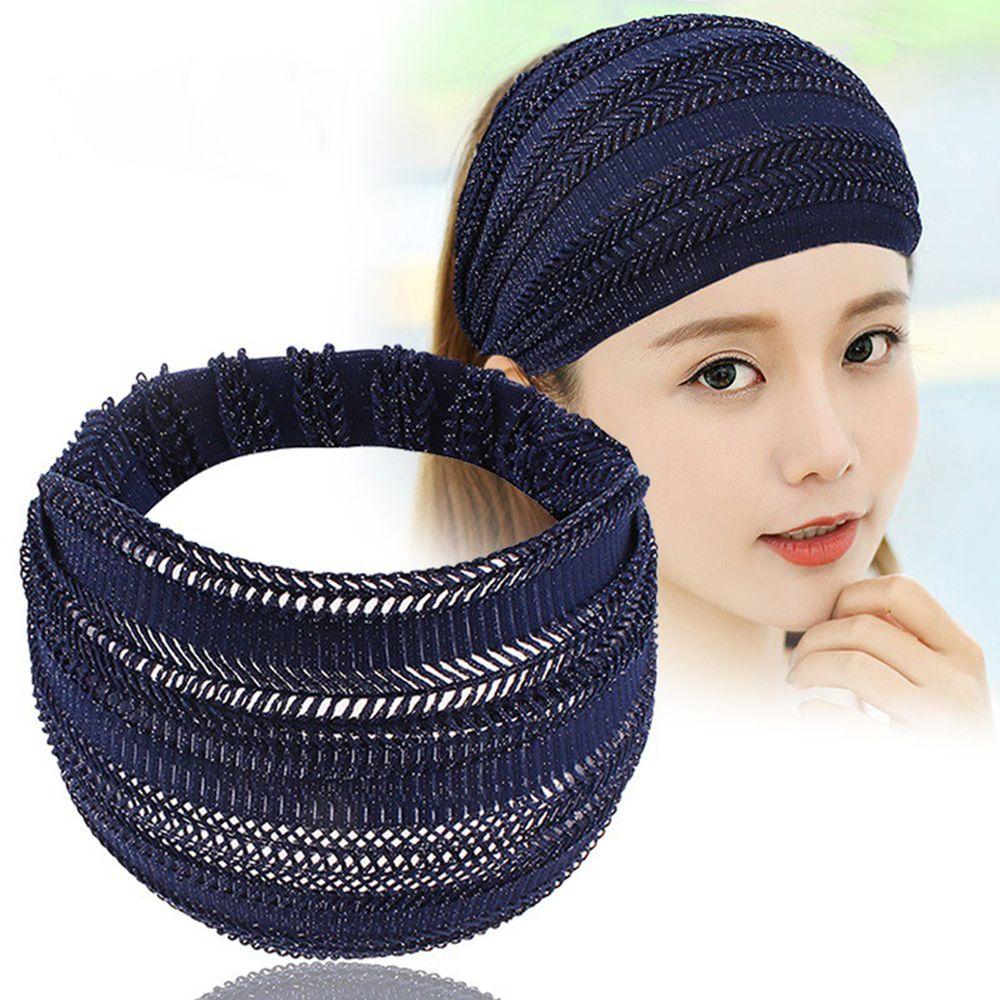 Summer Headwear Solid Color Female Hair Hoop Wide Edge Headband Headdress Korean Style Hair Band