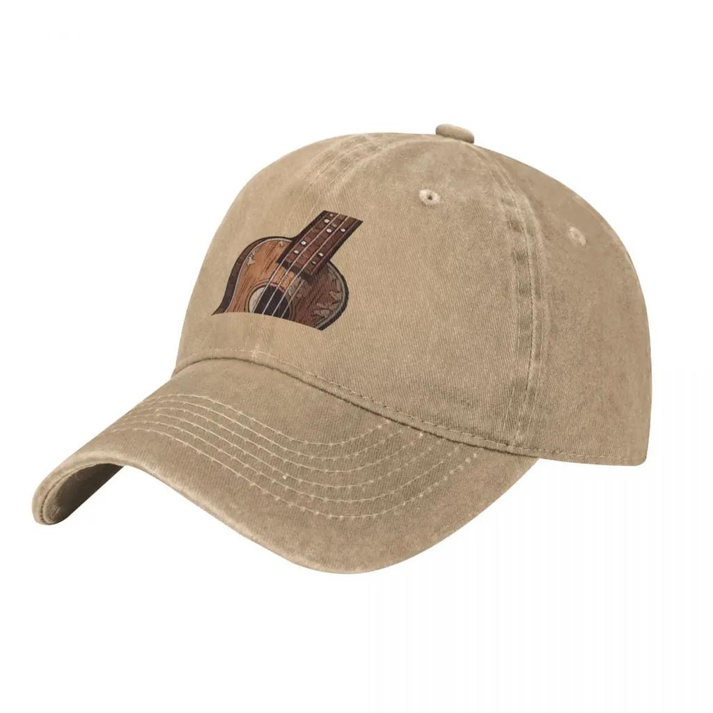 Vintage ukulele a cute little instruUnisext Baseball Cap Bobble Hat Sunhat sun caps Trucker Hats For Unisex Womens