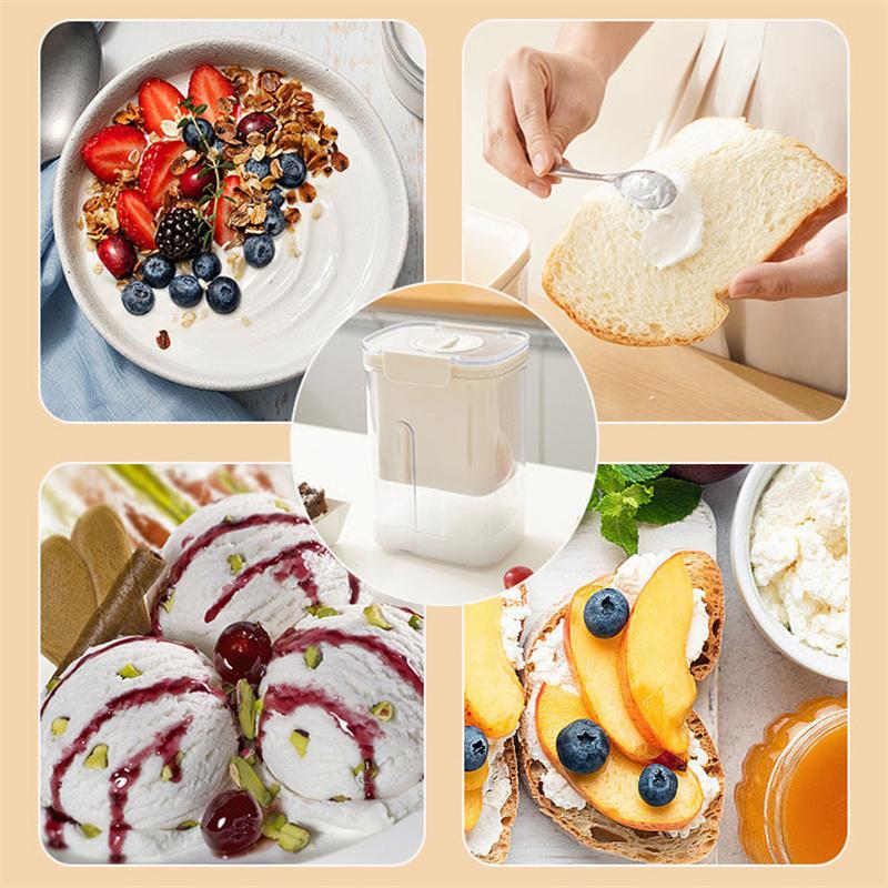 Yogurt Strainer With Timer Yogurt Whey Separator Reusable Food Strainer Fine Mesh Yogurt Maker Filter For Soy Milk Juice Tea