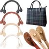 2pcs New Fashion PU Leather Shoulder Bag Strap Core Stitching Detachable Handbag Bags Handle Replacement Purse Handles DIY Tools