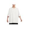Nike Sportswear Solid Logo Loose Fit Crew Neck T-Shirt Men Tops Phantom White FB9767-030