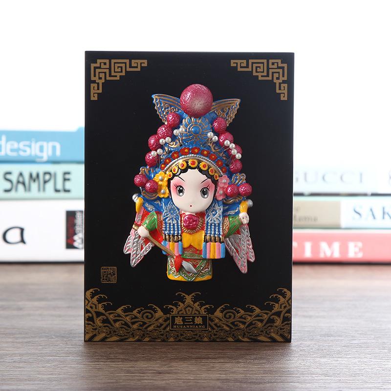 China Traditional Peking Opera Facial Makeup Ornaments Business Gift Souvenirs Home Decor Crafts Wedding Birthday New Year Gift