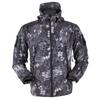 Pánská bunda Outdoor Soft Shell Fleece Větruodolná Vodotěsná Prodyšná A Termální S Kapucí