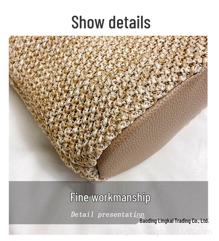 2024 Straw Woven Women's Fashion Underarm Handbag & Shoulder Bag