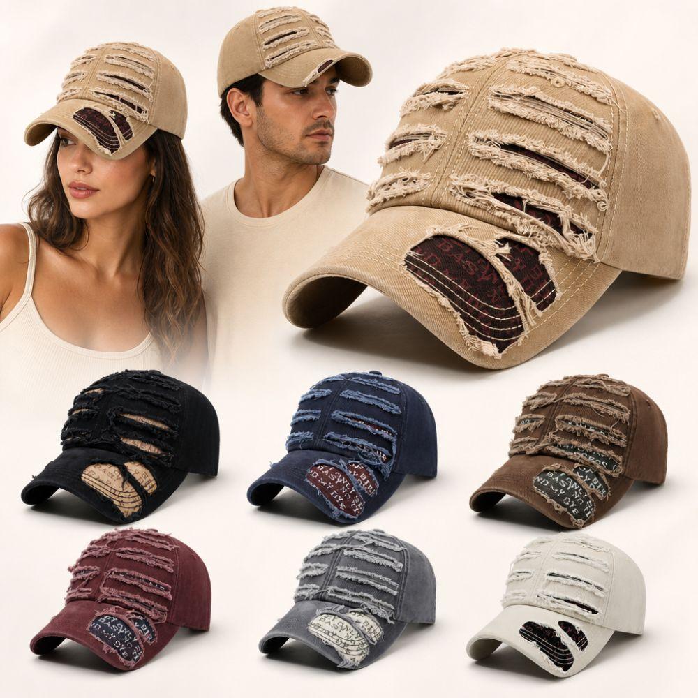 Cotton Retro Peaked Cap Cool Cowboy Hat Fashion Baseball Cap Unisex  Men Women