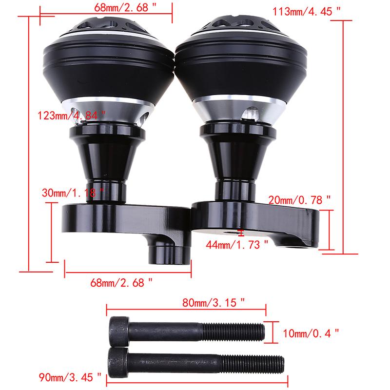 1 pár Motocyklový Anti Crash Pad Chránič Rámové Sladery Crash Pady Chránič Příslušenství Pro Yamaha R1 2007-2008 Ochrana při pádu