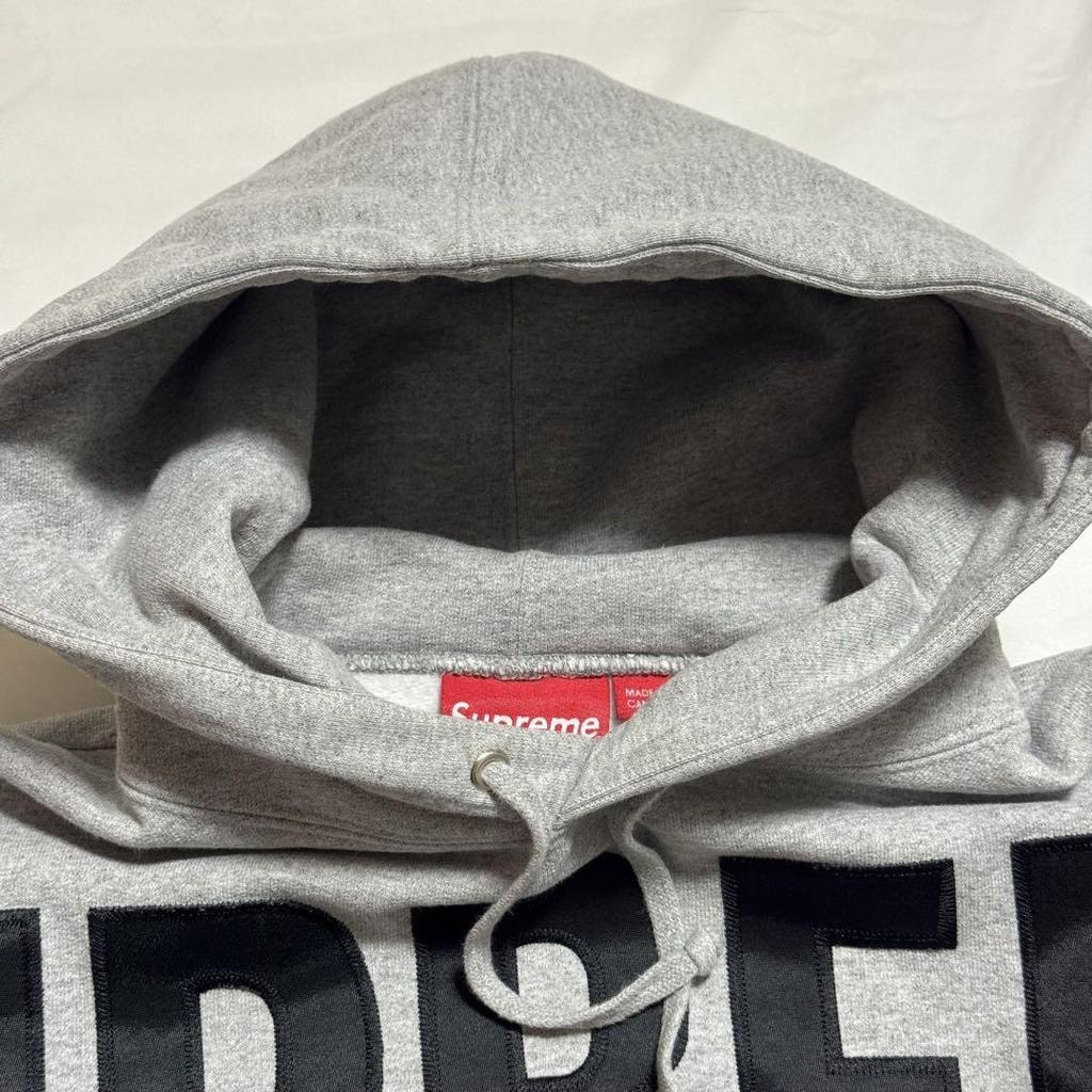 [USED] Supreme Big Appliqué Logo Sweatshirt Hoodie