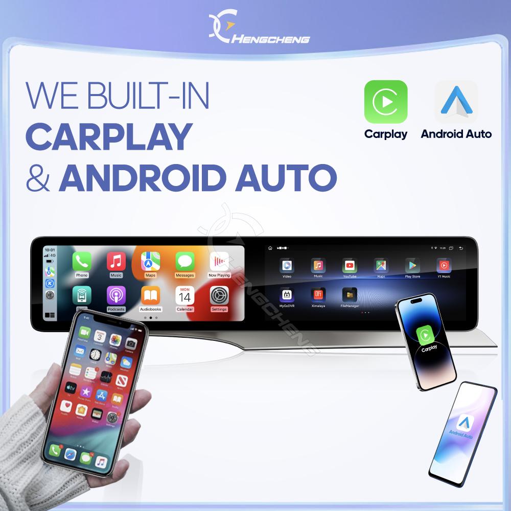 12.3inch Android12 Car Multimedia Video Player For Mercedes Benz C GLC W205 2015-2019 GPS Navigation CarPlay 4G 360Camera wifi