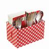 Classic Gingham Kitchen Utensils Caddy