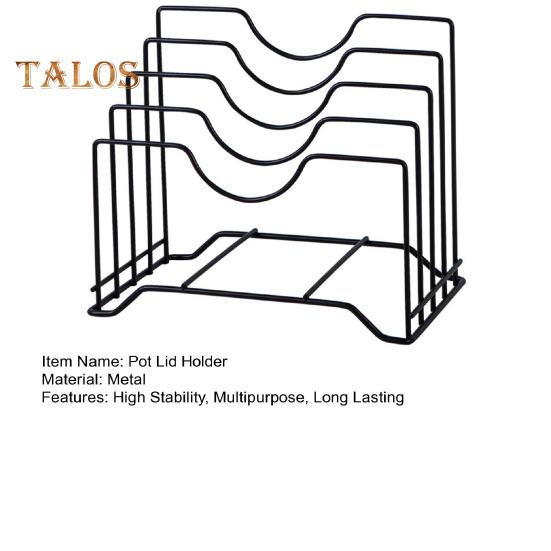 Pot Lid Stand Rack Kitchen Pan Organizer High Stability Multi-Functional Space-Saving Kitchen Baking Tray Cutting Board Holder