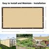 Outdoor sunshade net HDPE anti UV sunshade net 80-90% sunshade rate Car pergola Garage sunshade net beige4x5m