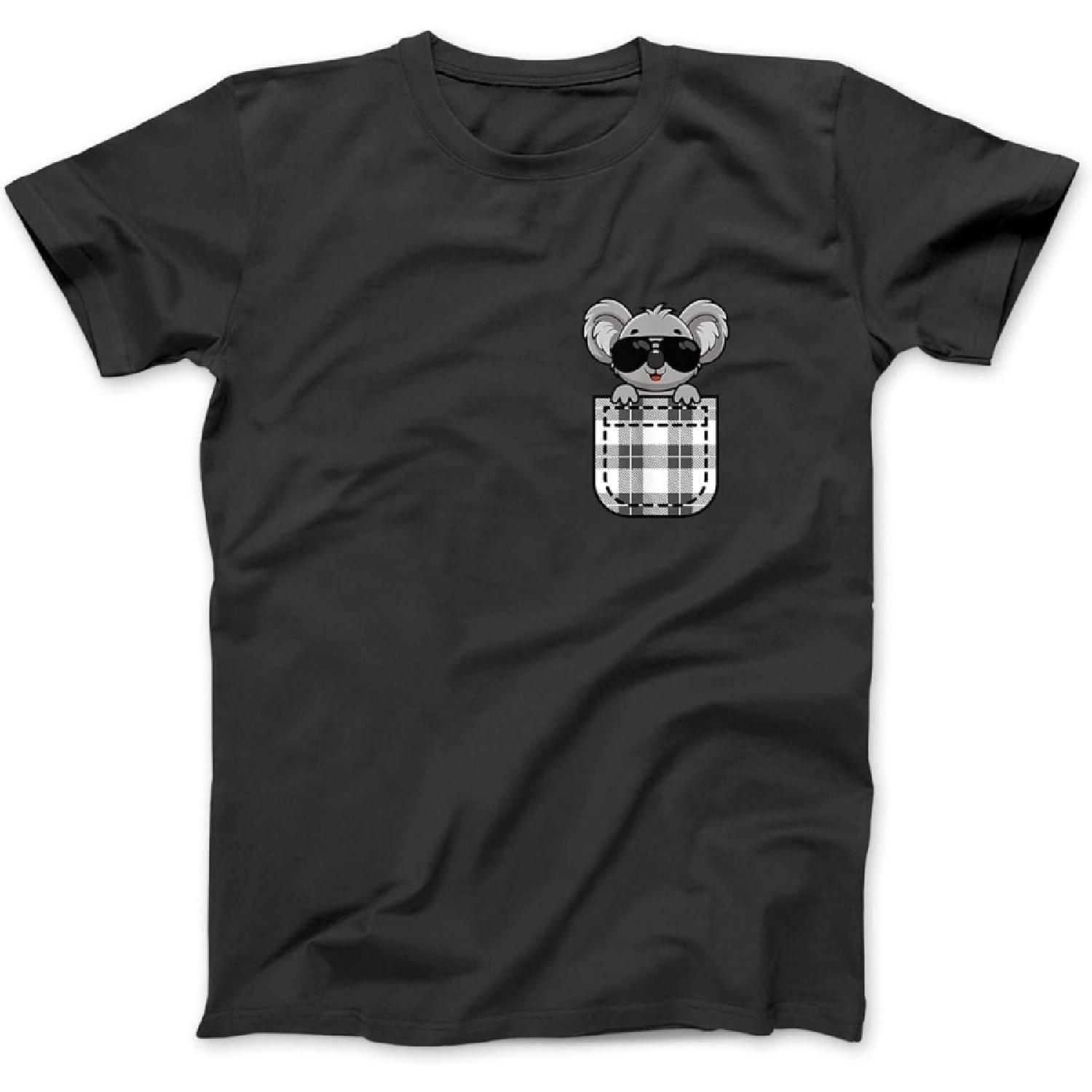 

Funny Koala Pocket Cool Koala Lover Men Women Kids T-Shirt Sweatshirt Hoodie for Men Women Kids Made in Canada Black XXXXXL різнокольоровий