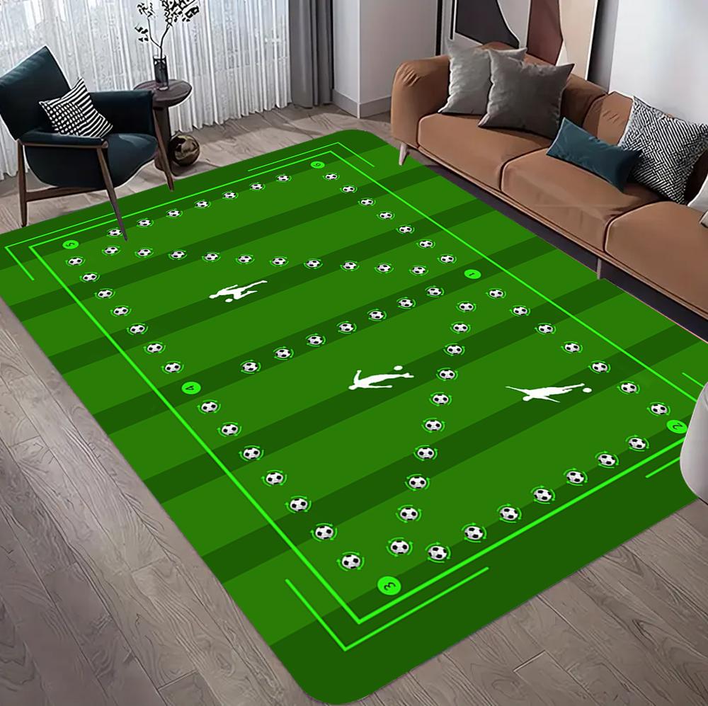 

Sports Theme Racing Track Basketball Court Soccer Field Carpet Kids Play Mat Home Decoration Floor Mat Rugs for Bedroom 40cm x 60cm